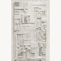 Eduardo Paolozzi White plaster relief